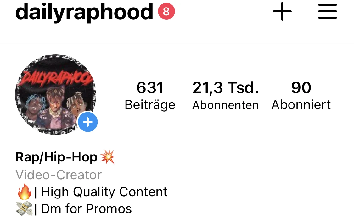 Instagram profile dailyraphood with 21.3 thousand followers and 631 posts